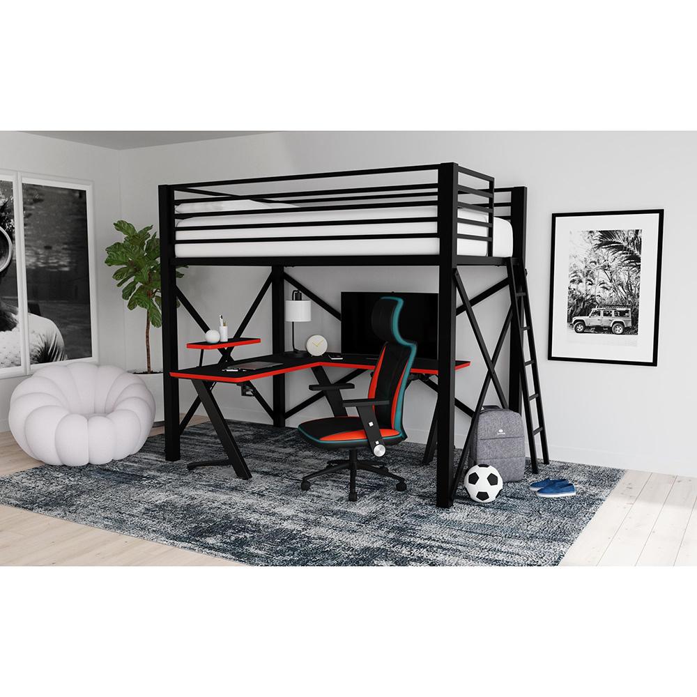 Picket House Furnishings - Vertex L shape Desk in Black - H-14230-8-DK veiw 2