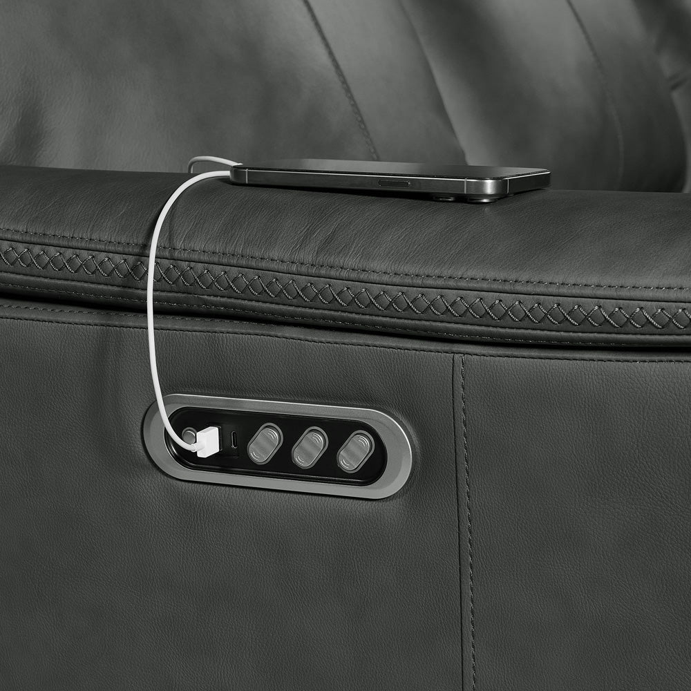 Picket House Furnishings - Walker P3 Recliner in Aline Anthracite - U-16110-11431-105PPP view 4