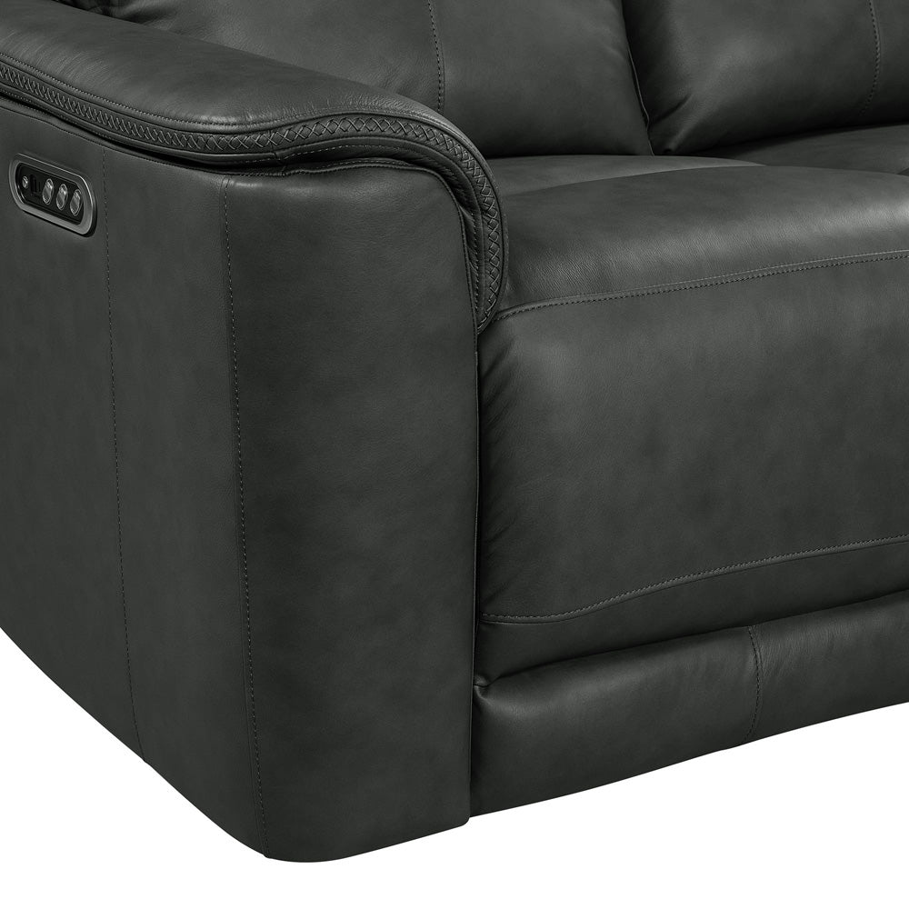 Picket House Furnishings - Walker P3 Sofa with DDT, Wireless Chargerin Aline Anthracite - U-16110-11431-308PPP view 4