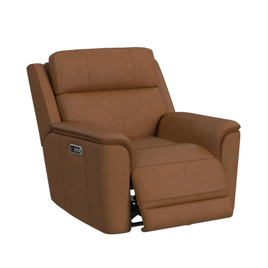 Picket House Furnishings - Walker Power Motion Recliner with Power Headrest and Lumbar in Aline Butternut - U-16110-11430-105PPP veiw 2