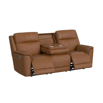 Picket House Furnishings - Walker Power Motion Sofa with DDT, Wireless Charger, Power Headrest and Lumbar in Aline Butternut - U-16110-11430-308PPP veiw 2
