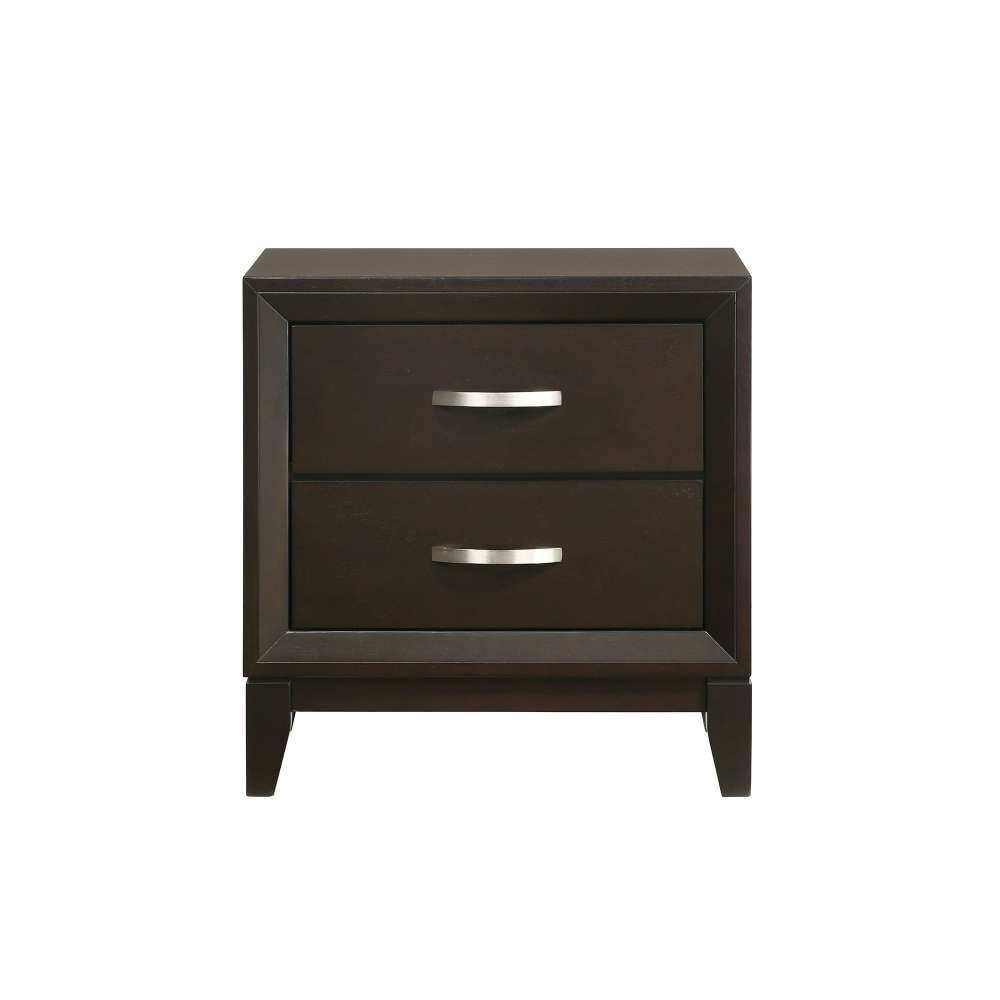 Picket House Furnishings - Warren 2-Drawer Nightstand in Merlot - B-1140-NS veiw 2