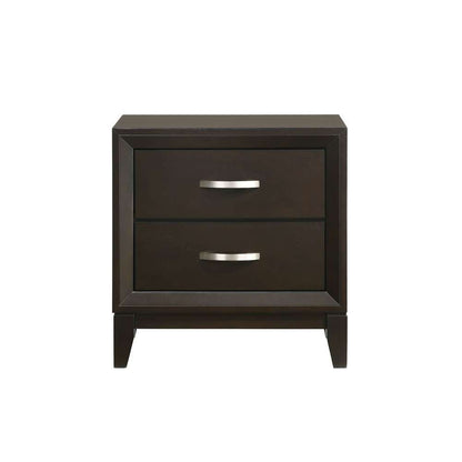 Picket House Furnishings - Warren 2-Drawer Nightstand in Merlot - B-1140-NS veiw 2