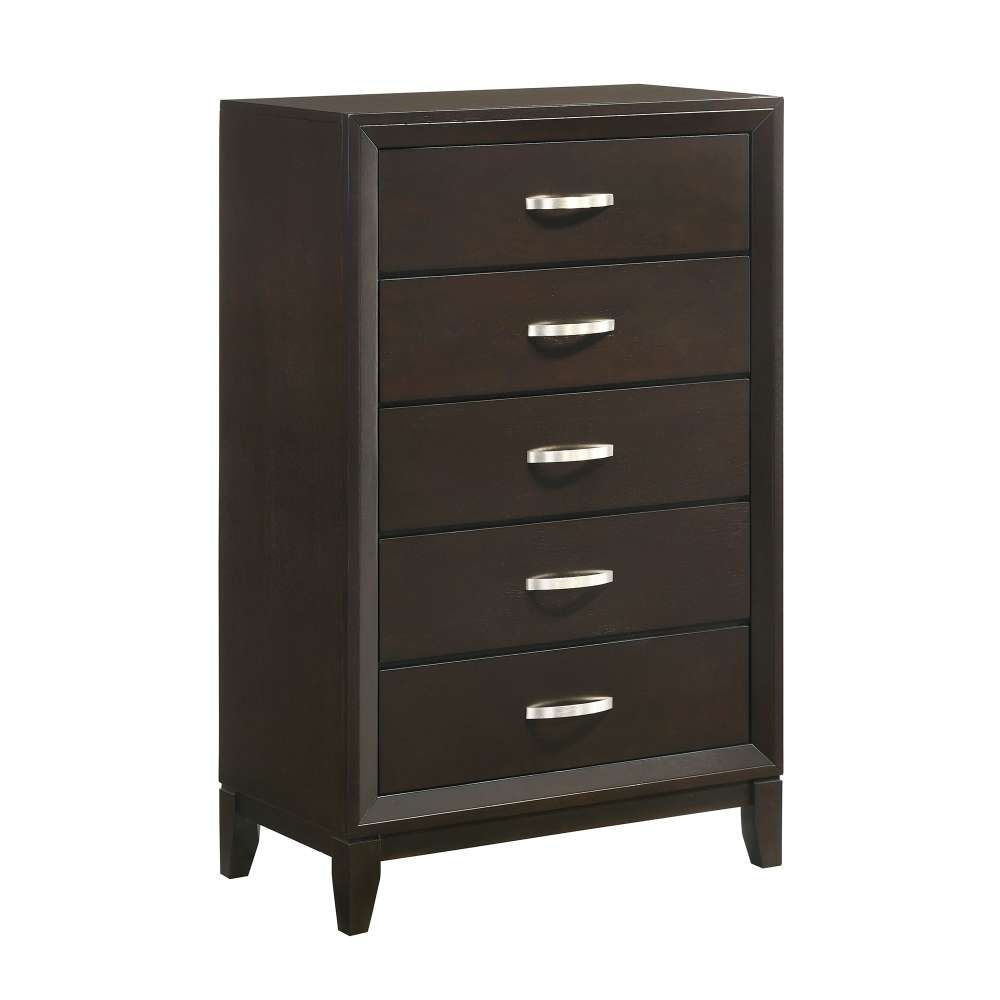 Picket House Furnishings - Warren 5-Drawer Chest in Merlot - B-1140-CH veiw 1