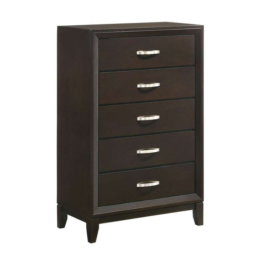 Picket House Furnishings - Warren 5-Drawer Chest in Merlot - B-1140-CH veiw 1