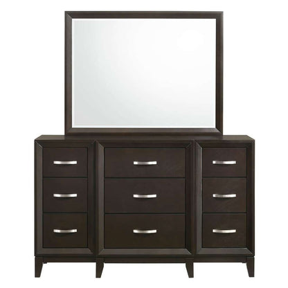 Picket House Furnishings - Warren Dresser & Mirror in Merlot - B-1140-DRMR veiw 2