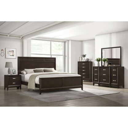Picket House Furnishings - Warren Full Panel 5PC Bedroom Set in Merlot - B-1140-F5PC veiw 3