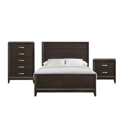Picket House Furnishings - Warren Queen Panel 3PC Bedroom Set in Merlot - B-1140-Q3PC veiw 1