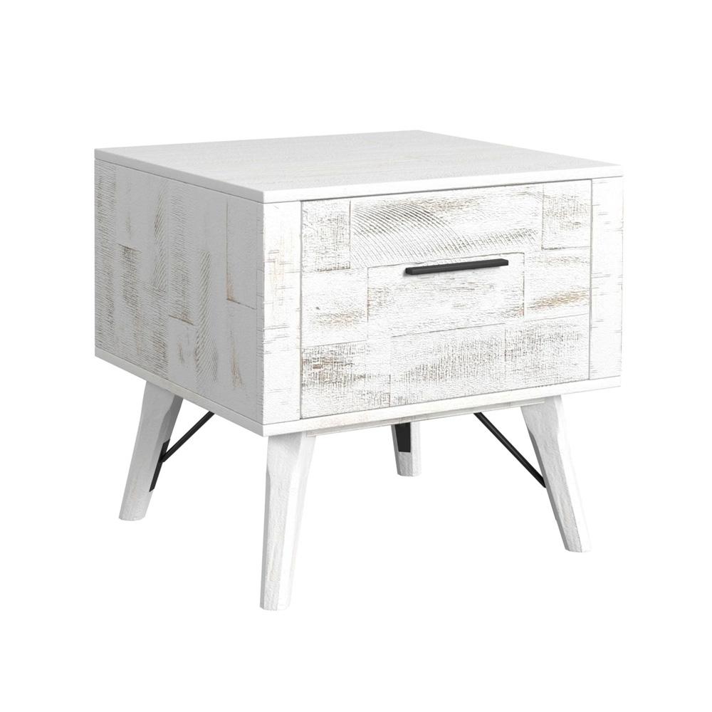 Picket House Furnishings - Westwood 2PC Occasional Table Set in Rustic White-Coffee Table & End Table - T-12850-7-2PC veiw 3