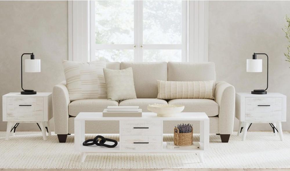 Picket House Furnishings - Westwood 3PC Occasional Table Set in Rustic White-Coffee Table & Two End Table - T-12850-7-3PC veiw 4