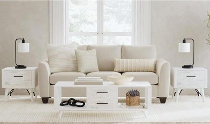 Picket House Furnishings - Westwood 3PC Occasional Table Set in Rustic White-Coffee Table & Two End Table - T-12850-7-3PC veiw 4