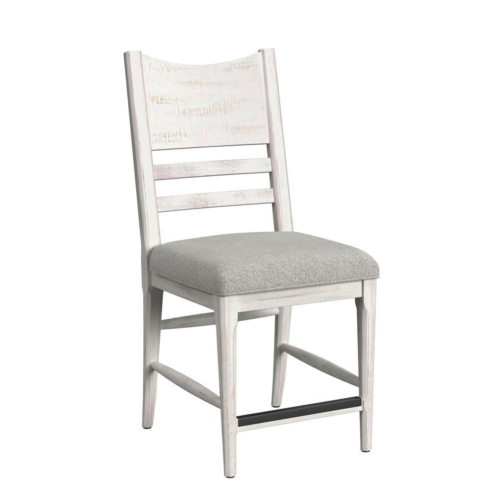 Picket House Furnishings - Westwood 5PC Counter Height Dining Set in Rustic White-Round Table and Four Chairs - D-12850-7-RCT-5PC veiw 3