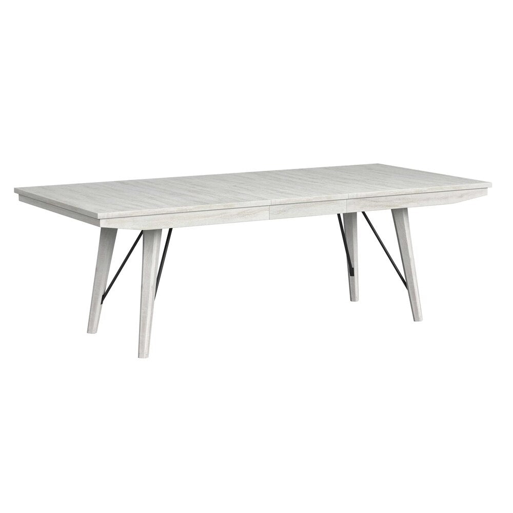 Picket House Furnishings - Westwood 6PC Standard Height Dining Set in Rustic White-Table, Four Chairs & Bench - D-12850-7-DT-6PC veiw 2