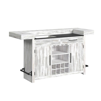 Picket House Furnishings - Westwood Bar Table with Ice Tray in Rustic White - DA-12850-7-BT veiw 1