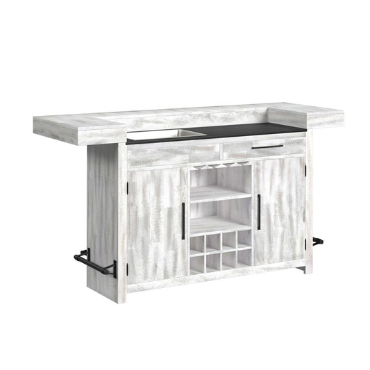 Picket House Furnishings - Westwood Bar Table with Ice Tray in Rustic White - DA-12850-7-BT veiw 1