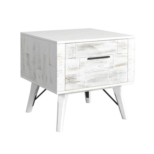 Picket House Furnishings - Westwood End Table in Rustic White - T-12850-7-ET veiw 1