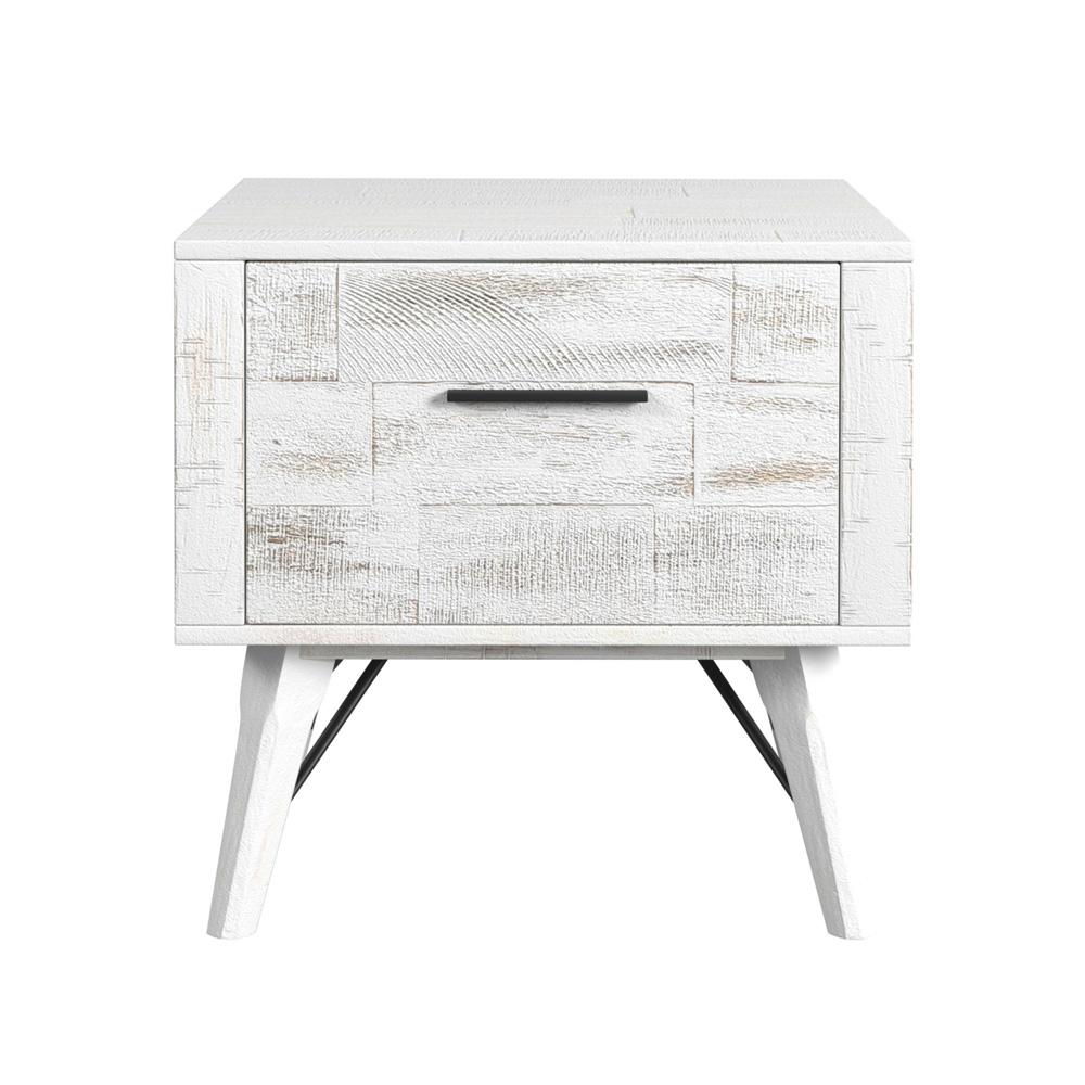 Picket House Furnishings - Westwood End Table in Rustic White - T-12850-7-ET veiw 2