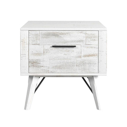 Picket House Furnishings - Westwood End Table in Rustic White - T-12850-7-ET veiw 2