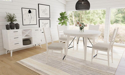 Picket House Furnishings - Westwood Round Counter Table in Rustic White - D-12850-7-RCT veiw 5