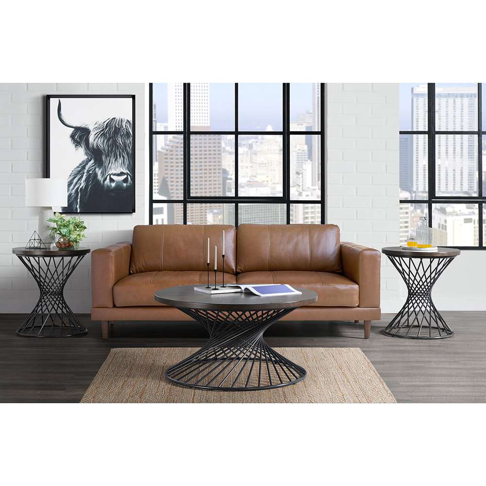 Picket House Furnishings - Williams Round Coffee Table in Walnut - CTTR800CT veiw 2