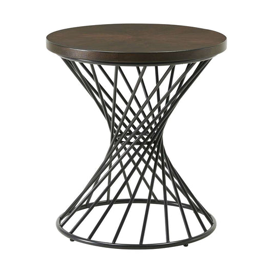 Picket House Furnishings - Williams Round End Table in Walnut - CTTR800ET veiw 1
