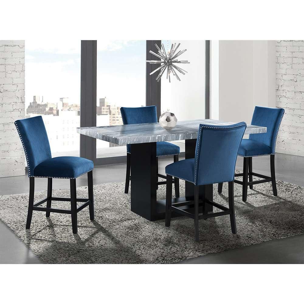 Picket House Furnishings - Willow Marble Counter Height Table in Gray - CVL400CTTB veiw 2