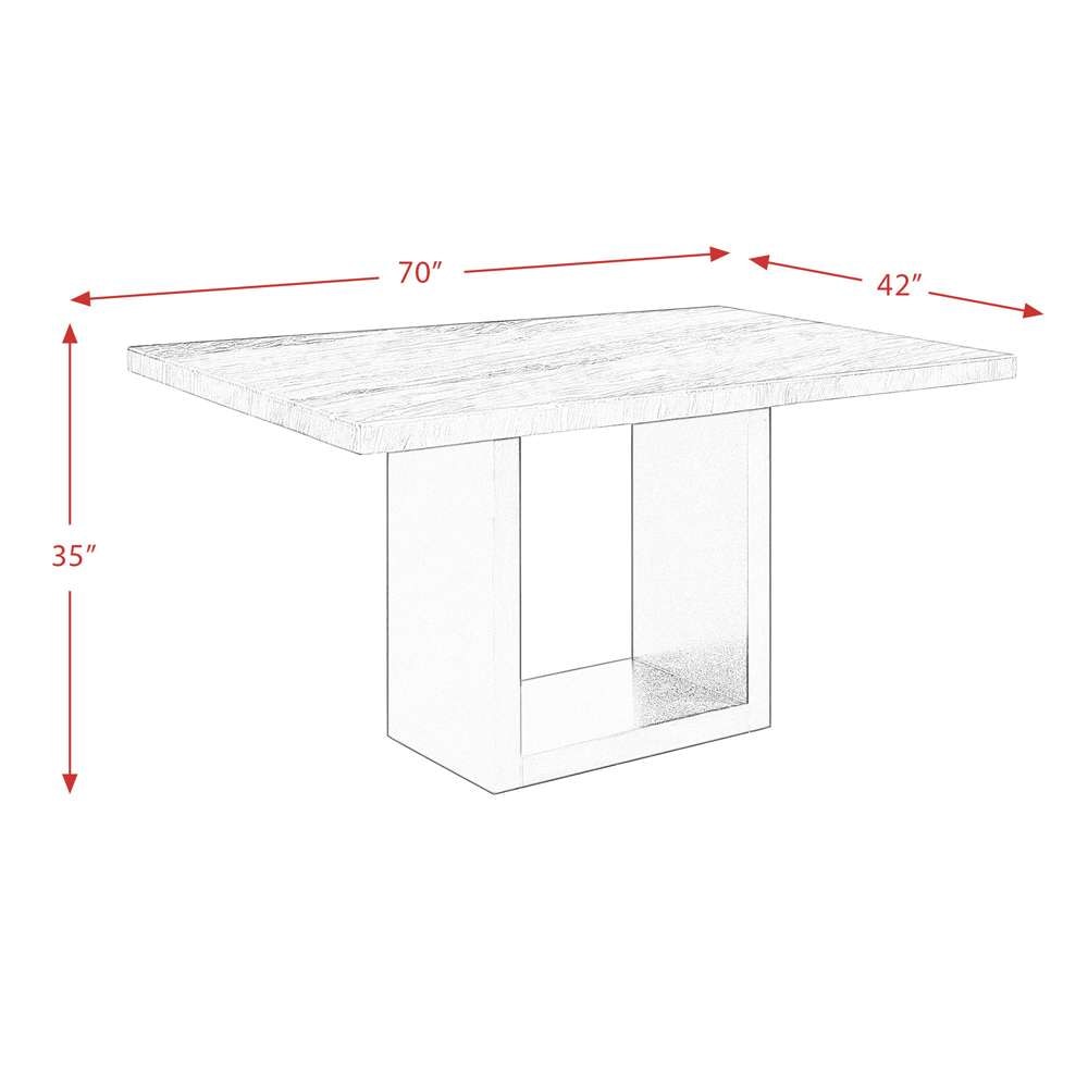 Picket House Furnishings - Willow Marble Counter Height Table in Gray - CVL400CTTB veiw 8