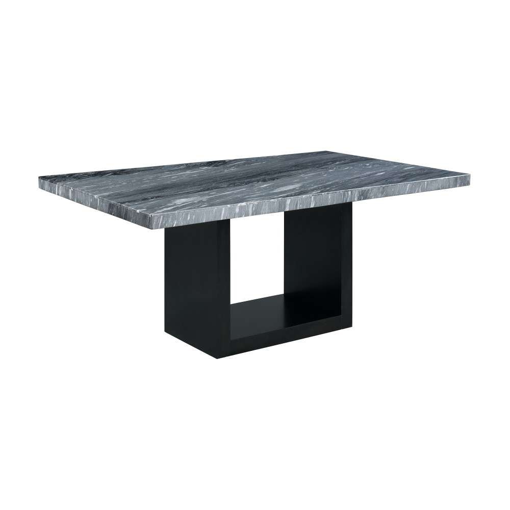 Picket House Furnishings - Willow Marble Standard Height Table in Gray - CVL400TTB veiw 1