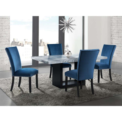 Picket House Furnishings - Willow Marble Standard Height Table in Gray - CVL400TTB veiw 2