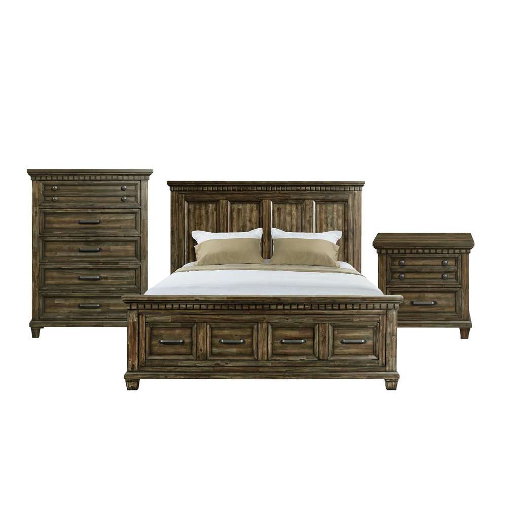 Picket House Furnishings - Windom King Storage 3PC Bedroom Set in Charcoal - B-10530-5-KSB-3PC veiw 1