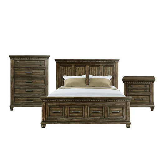 Picket House Furnishings - Windom King Storage 3PC Bedroom Set in Charcoal - B-10530-5-KSB-3PC veiw 1