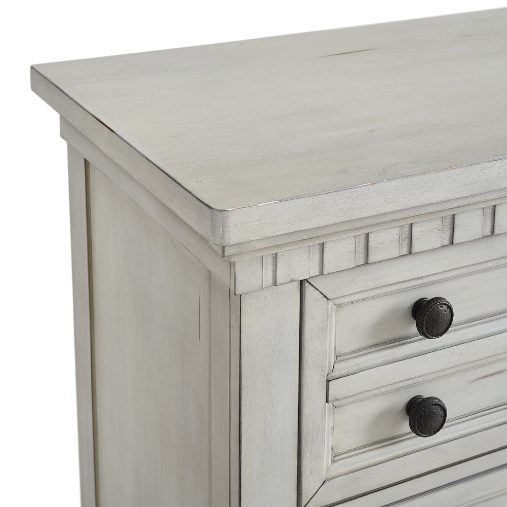 Picket House Furnishings - Windom King Storage 4PC Bedroom Set in Antique White - B-10530-7-KSB-NSCH view 7