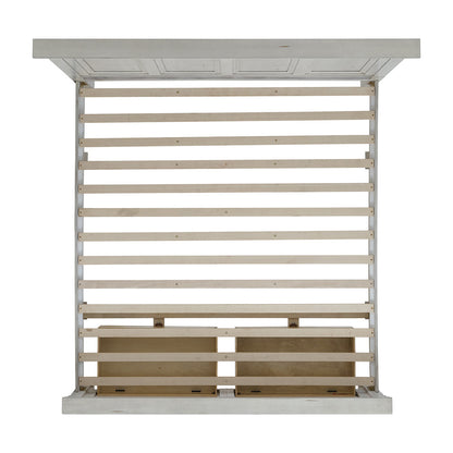 Picket House Furnishings - Windom King Storage 4PC Bedroom Set in Antique White - B-10530-7-KSB-NSCH view 9