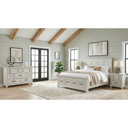 Picket House Furnishings - Windom King Storage 4PC Bedroom Set in Antique White - B-10530-7-KSB-NSDR view 3