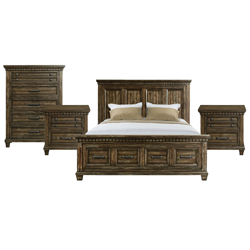 Picket House Furnishings - Windom King Storage 4PC Bedroom Set in Charcoal - B-10530-5-KSB-NSCH view 1