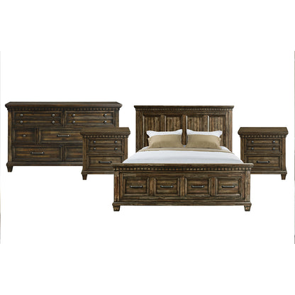 Picket House Furnishings - Windom King Storage 4PC Bedroom Set in Charcoal - B-10530-5-KSB-NSDR view 1