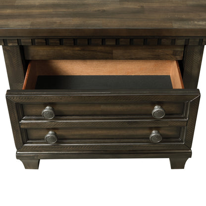 Picket House Furnishings - Windom King Storage 4PC Bedroom Set in Charcoal - B-10530-5-KSB-NSDR view 8