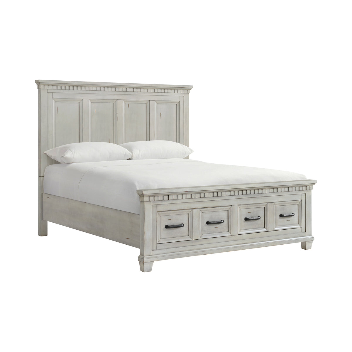Picket House Furnishings - Windom King Storage 5PC Bedroom Set in Antique White - B-10530-7-KSB-NSDRC view 4