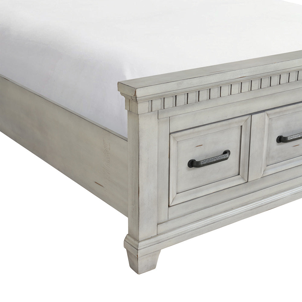 Picket House Furnishings - Windom King Storage 5PC Bedroom Set in Antique White - B-10530-7-KSB-NSDRC view 6
