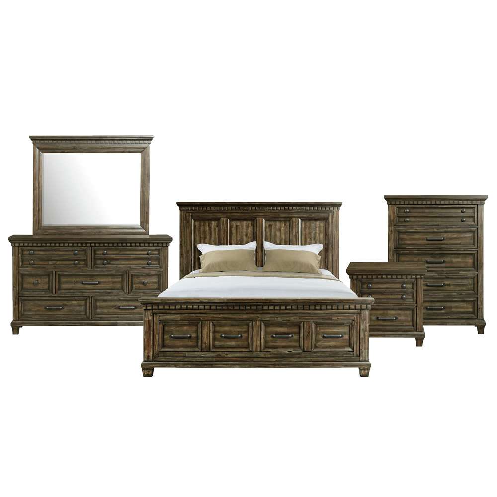 Picket House Furnishings - Windom King Storage 5PC Bedroom Set in Charcoal - B-10530-5-KSB-5PC veiw 1