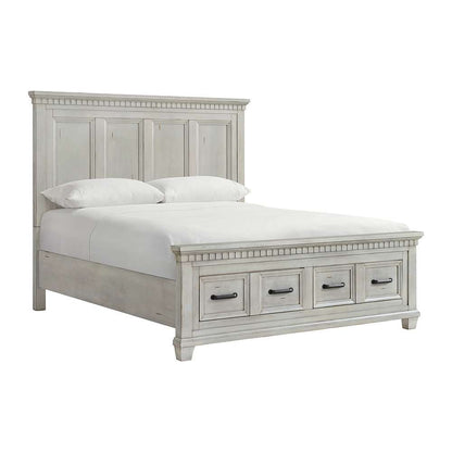 Picket House Furnishings - Windom King Storage Bed in Antique White - B-10530-7-KSB veiw 1