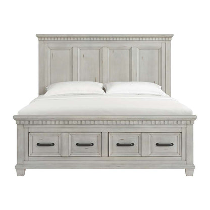 Picket House Furnishings - Windom King Storage Bed in Antique White - B-10530-7-KSB veiw 2