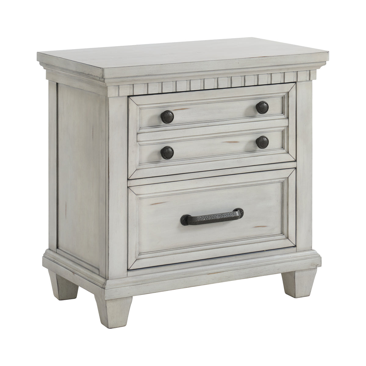 Picket House Furnishings - Windom Queen Storage 3PC Bedroom Set in Antique White - B-10530-7-QSB-NS2 view 2