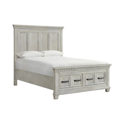 Picket House Furnishings - Windom Queen Storage 3PC Bedroom Set in Antique White - B-10530-7-QSB-NS2 view 4