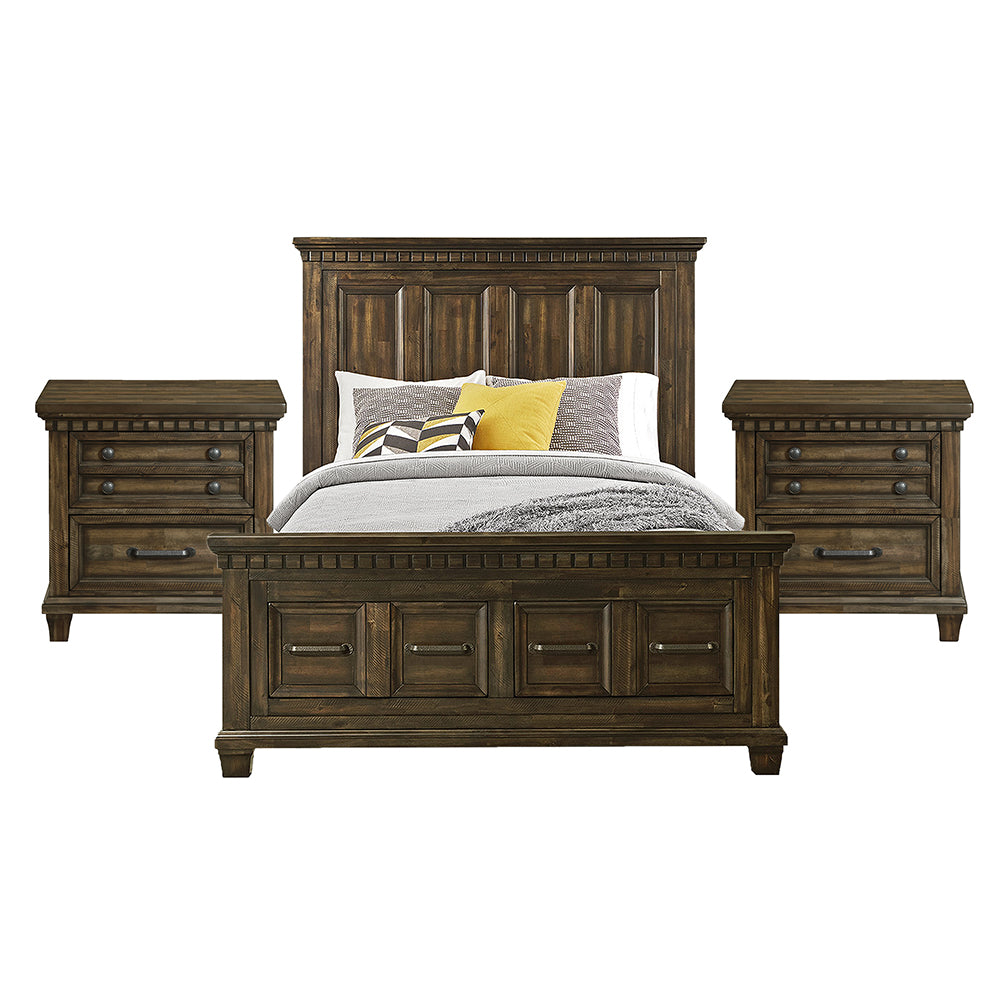 Picket House Furnishings - Windom Queen Storage 3PC Bedroom Set in Charcoal - B-10530-5-QSB-NS2 view 1