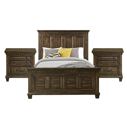 Picket House Furnishings - Windom Queen Storage 3PC Bedroom Set in Charcoal - B-10530-5-QSB-NS2 view 1