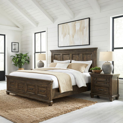 Picket House Furnishings - Windom Queen Storage 3PC Bedroom Set in Charcoal - B-10530-5-QSB-NS2 view 3