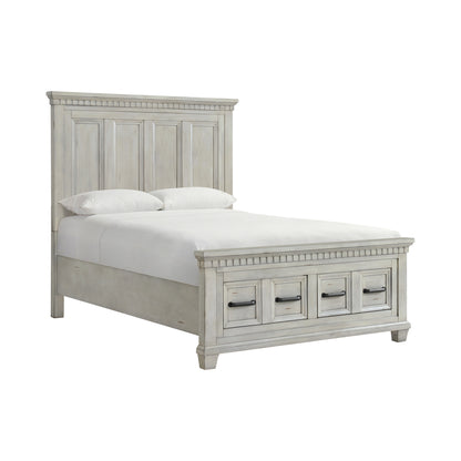 Picket House Furnishings - Windom Queen Storage 4PC Bedroom Set in Antique White - B-10530-7-QSB-NSDR view 4