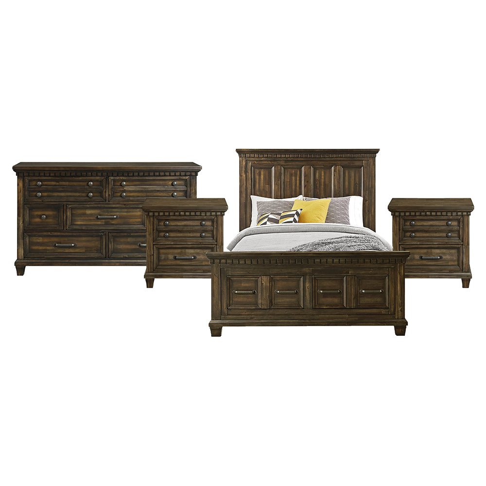 Picket House Furnishings - Windom Queen Storage 4PC Bedroom Set in Charcoal - B-10530-5-QSB-NSDR view 1
