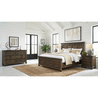 Picket House Furnishings - Windom Queen Storage 4PC Bedroom Set in Charcoal - B-10530-5-QSB-NSDR view 3